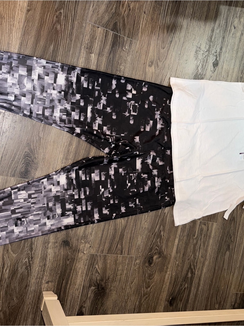 RBX Black & Gray Pixel Abstract Leggings - Women